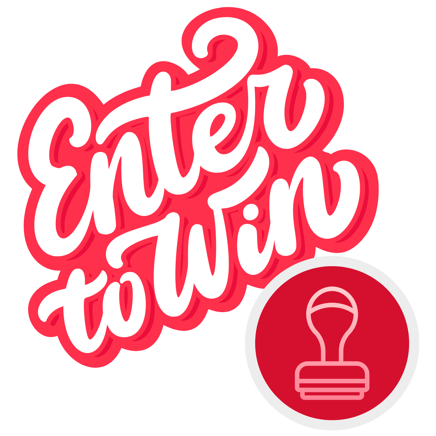 Enter to Win a red stamp